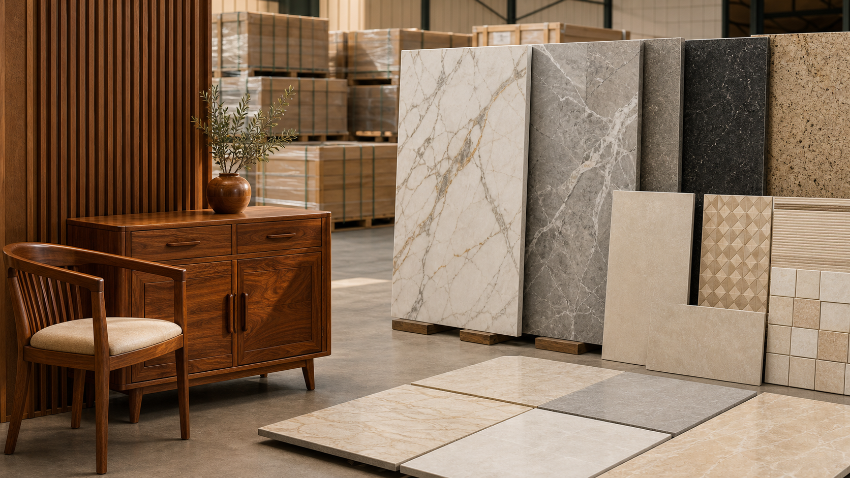 Furniture, marble, granite, and ceramic tile products